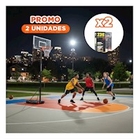 Pack2 Equipo Recreativo de Basquet con Tablero Negro Y+Regalo Sticker